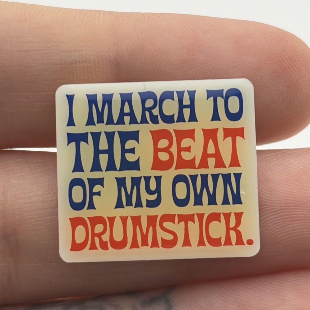 KFC Kentucky Fried Chicken I March To The Beat Of My Own Drumstick Lapel Hat Pin